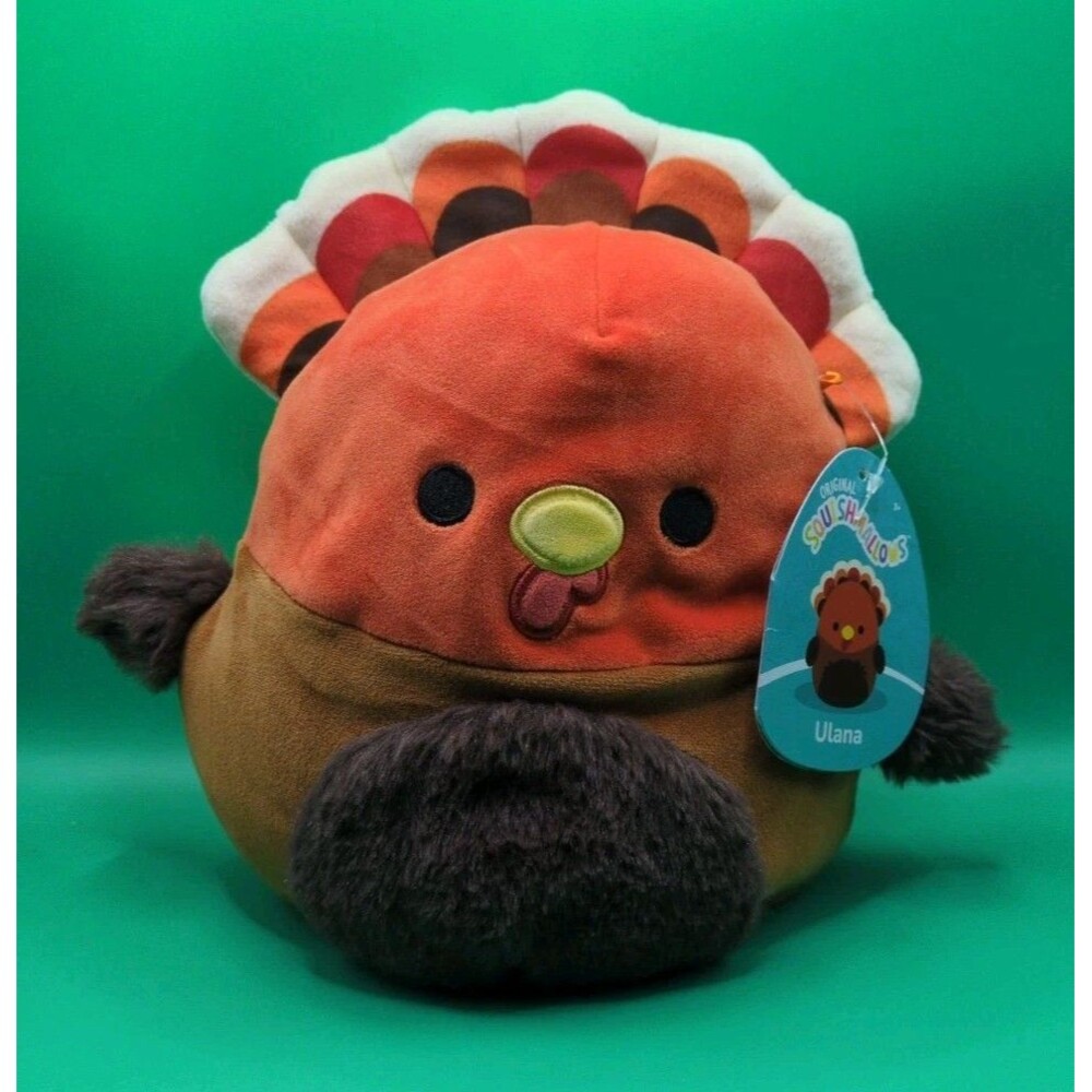 Squishmallows ULANA the Turkey Fall Harvest Squad 2023 7.5" NEW WITH TAG